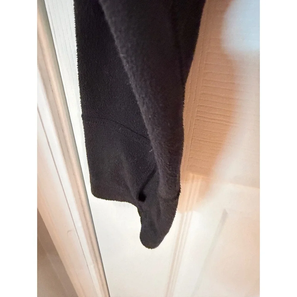 The North Face TKA 100 Fleece Pullover Mens XS Black Quarter Zip Thumbholes